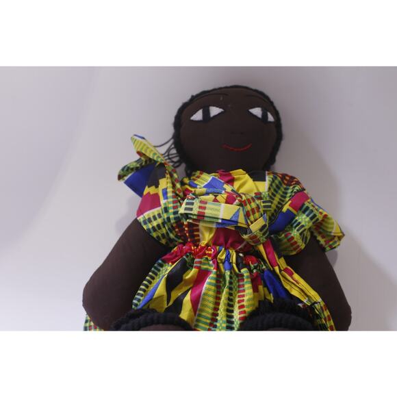 African, Kenia, Rag Doll, Mother with Children, Bright Clothing, ~ 250521-WH 288 - Picture 2 of 3